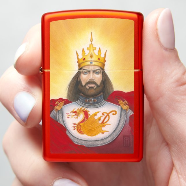 King Arthur  Zippo Lighter (In Hand)