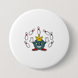 King at Bowling with Bowling pin
