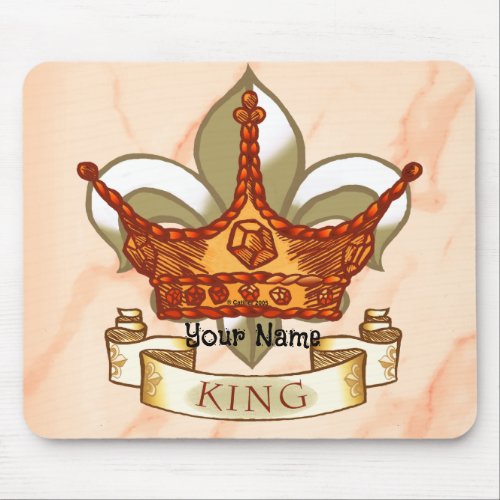 King Banner Crown  mouse Pad