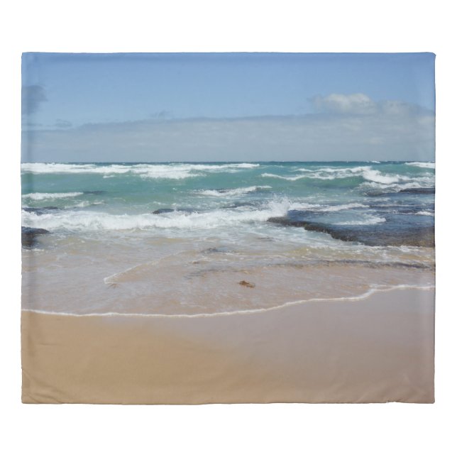 King Beach Sea Sand Duvet Cover  (Front)