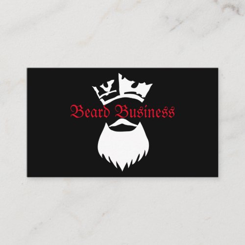 King Beard Beard Business Business Card