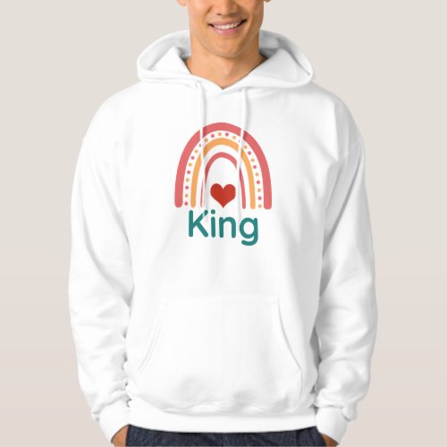 King Boho Rainbow Hoodie