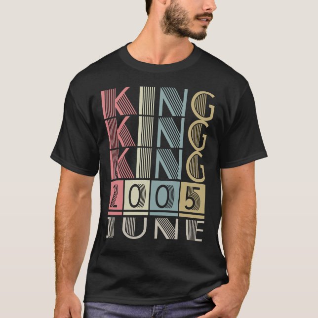 King born in JUNE 2005 T-Shirt (Front)