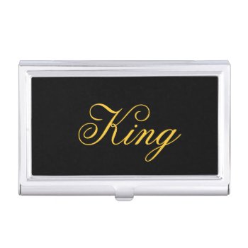 King Business Card Holder by kfleming1986 at Zazzle