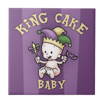 King Cake Baby Tile by kbilltv at Zazzle