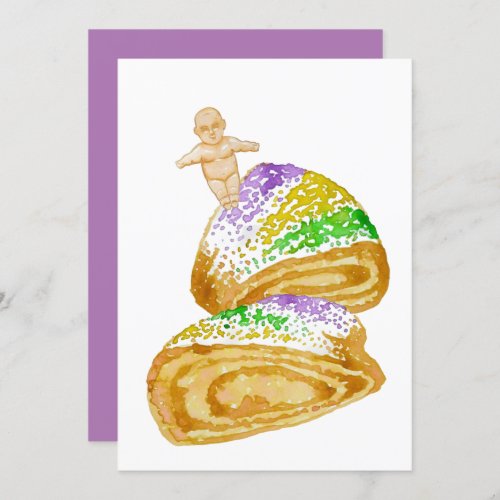 King Cake Invitations