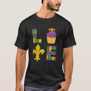 King Cake Love Mardi Gras Parade Shenanigans Carni T-Shirt