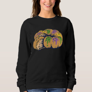 King Cake Mardi Gras New Orleans Parade Shenanigan Sweatshirt