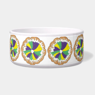King Cake New Orleans NOLA Mardi Gras Carnival Bowl
