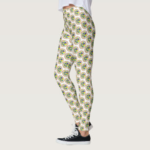 King Cake New Orleans NOLA Mardi Gras Carnival Leggings