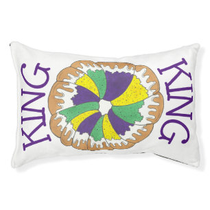 King Cake New Orleans NOLA Mardi Gras Carnival Pet Bed