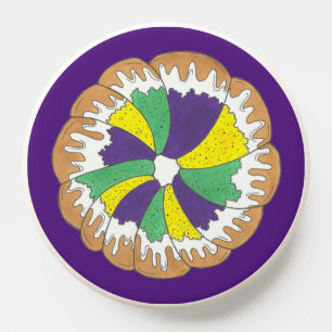 King Cake New Orleans NOLA Mardi Gras Carnival PopSocket