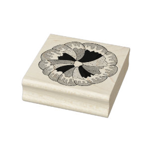 King Cake New Orleans NOLA Mardi Gras Carnival Rubber Stamp