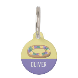 King Cake Pet ID Tag