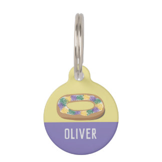 King Cake Pet ID Tag