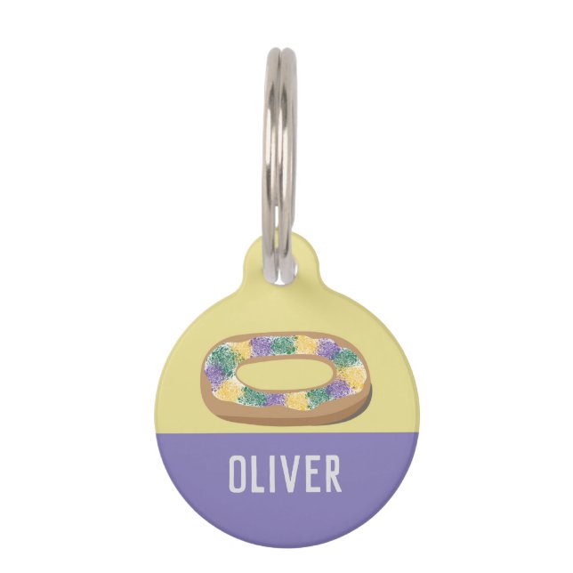 King Cake Pet ID Tag (Front)