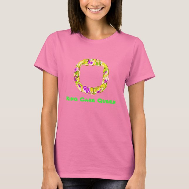 King Cake Queen T-Shirt (Front)