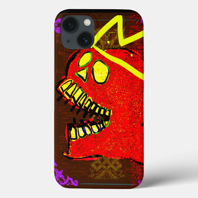 King Calavera Skull pGeek NFT Art Case-Mate iPhone Case (Back)