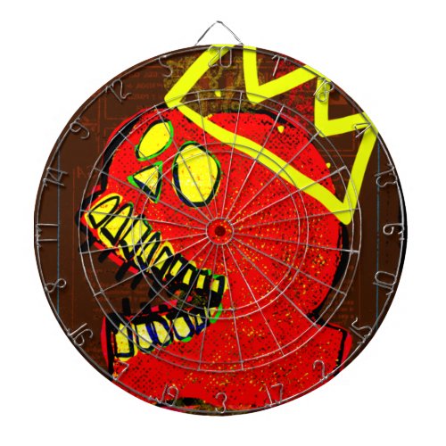 King Calavera Skull pGeek NFT Art Dart Board