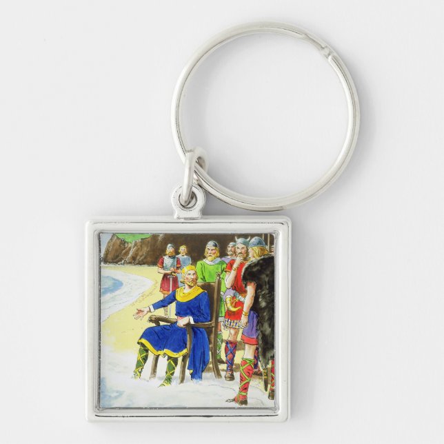 King Canute (c.995-1035) from 'Peeps into the Past Keychain (Front)