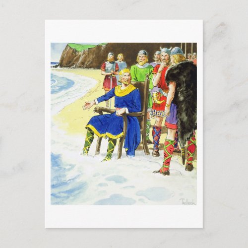 King Canute c995_1035 from Peeps into the Past Postcard