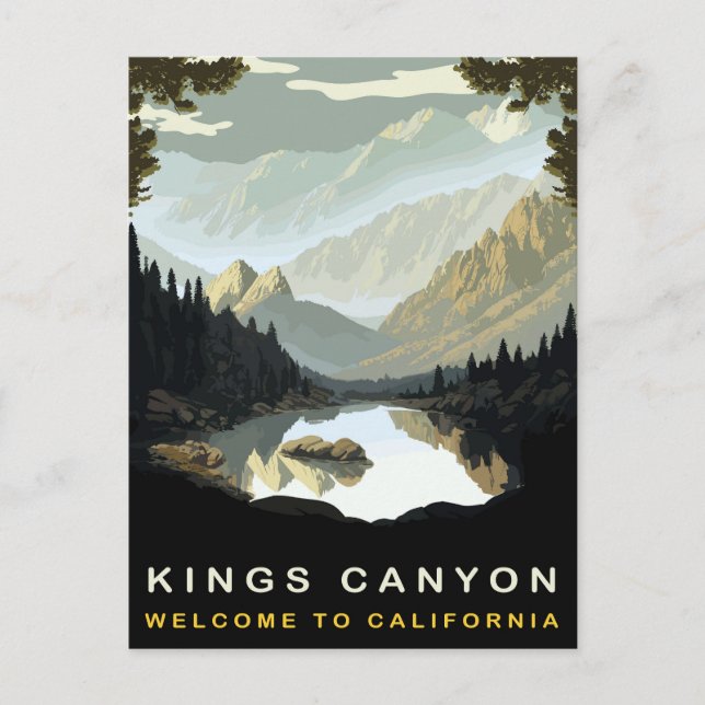 King Canyon, California, Vintage Travel Postcard (Front)