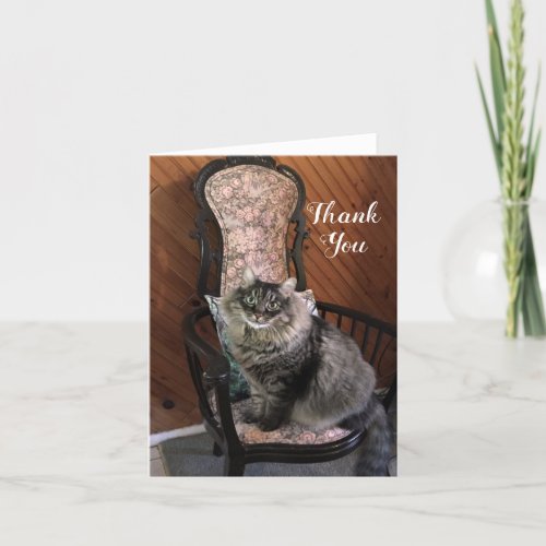 King Cat Kimber Thank You Note Card
