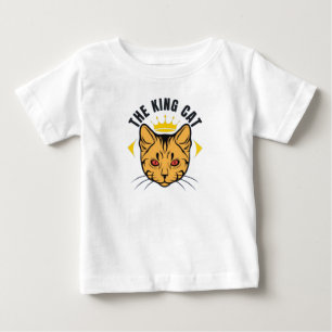 King Cat: Majestic Feline Elegance design Baby T-Shirt