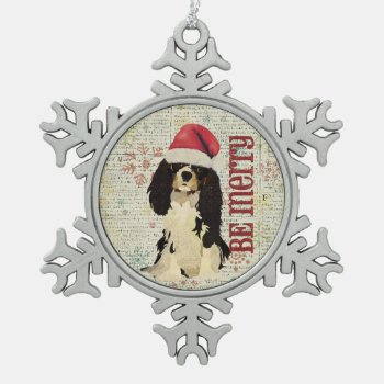 King Cavalier Be Merry Ornament by Greyszoo at Zazzle