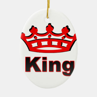 king ceramic ornament
