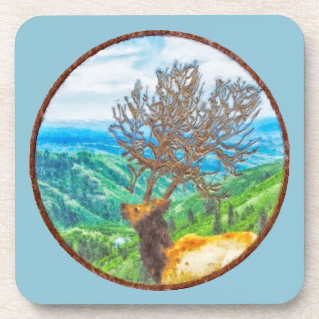 King Cervus Beverage Coaster (Front)