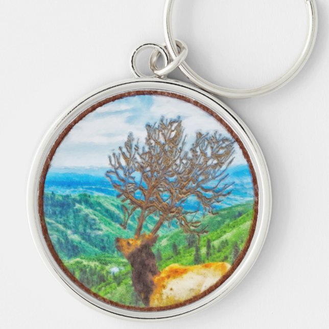 King Cervus Keychain (Front)