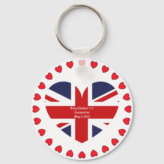 King Charles 111 Coronation May 6 2023 Keychain (Front)