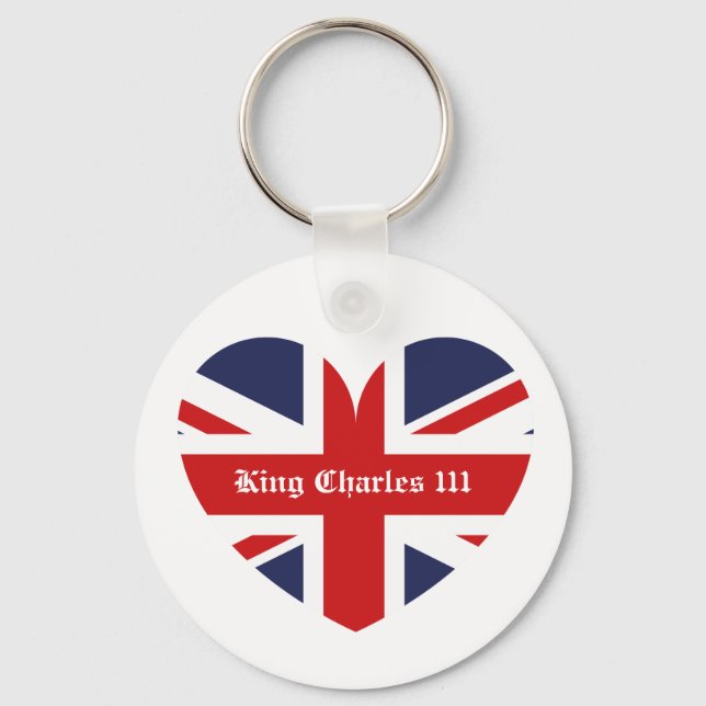 King Charles 111 Crown Royal Keychain (Front)