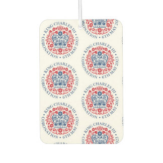 king charles 3rd emblem souvenir air freshener