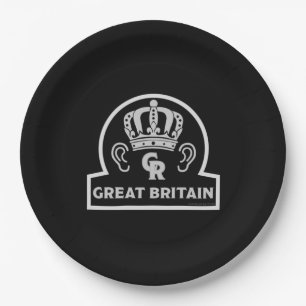 King Charles British Royal Crown Paper Plates
