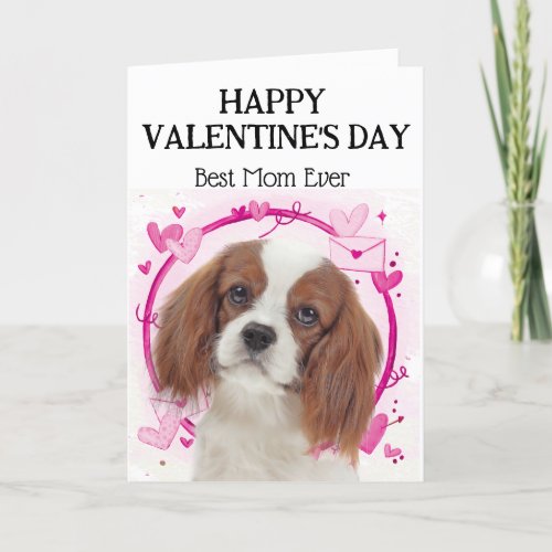 King Charles Cavalier Custom Valentines Day Card