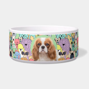 King Charles Cavalier Personalized Photo & Name Bowl