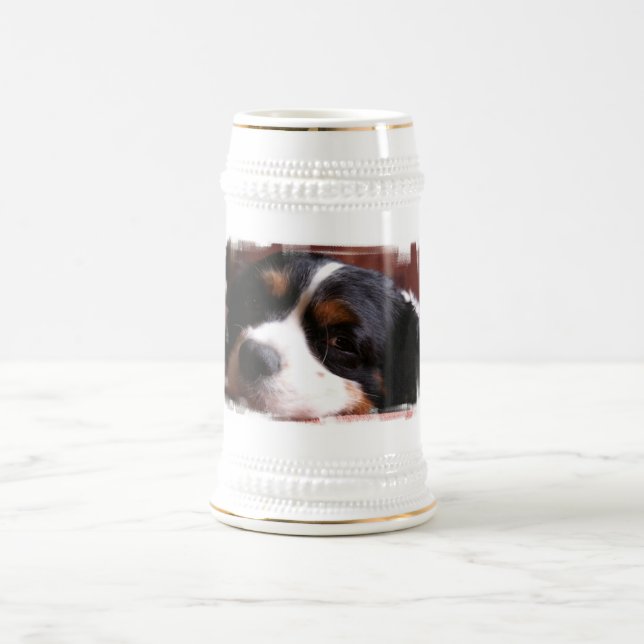 King Charles Cavalier Spaniel Beer Stein (Center)