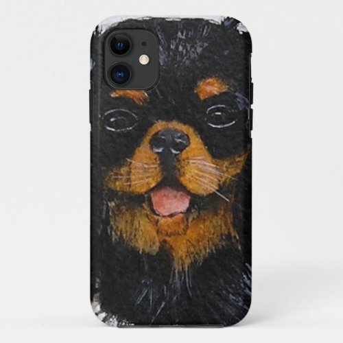 King Charles Cavalier Spaniel black and tan iPhone 11 Case