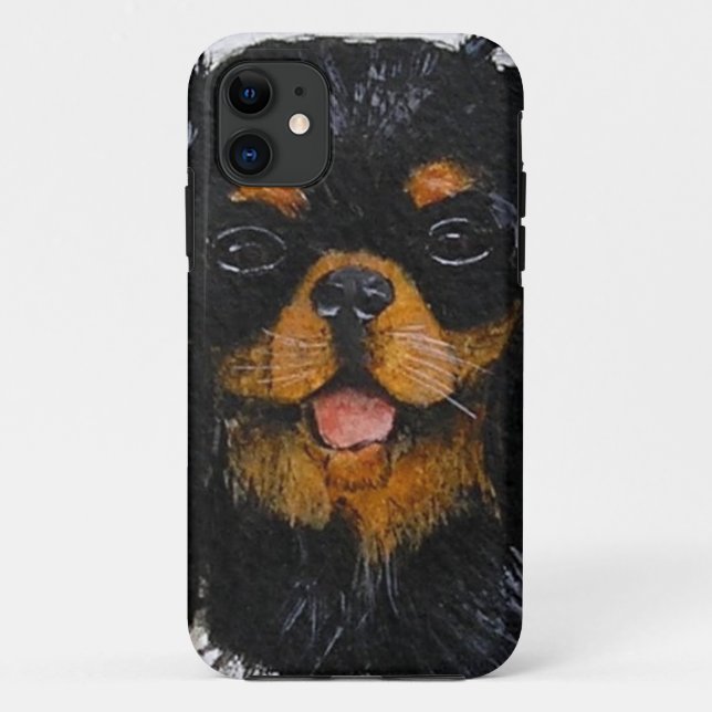 King Charles Cavalier Spaniel black and tan Case-Mate iPhone Case (Back)
