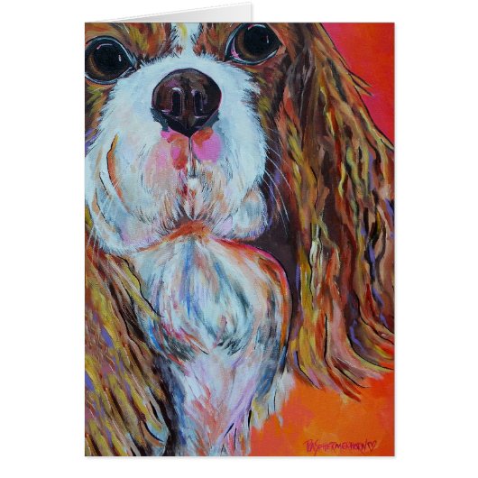 King Charles Cavalier Spaniel Card (Front)
