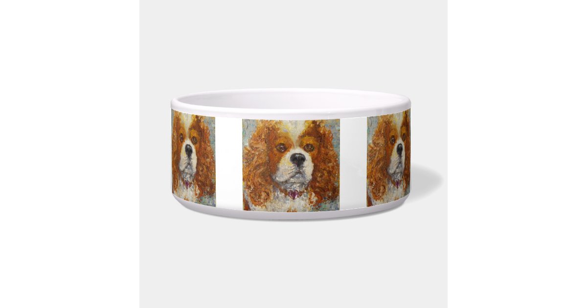 King Charles Cavalier Spaniel Dog Bowl