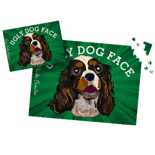 King Charles Cavalier ugly dog 1000 piece Jigsaw Puzzle