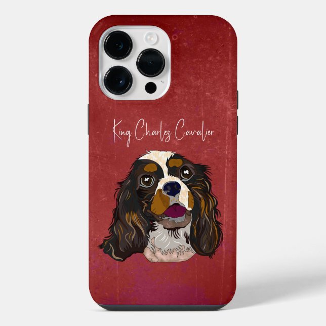 King Charles Cavalier Ugly Face Iphone Case (Back)