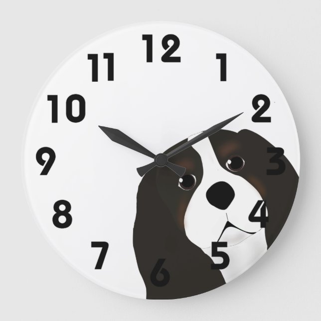 King Charles Cavalier Wall Clock (Front)