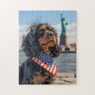 King Charles Cocker Spaniel in New York Jigsaw Puzzle