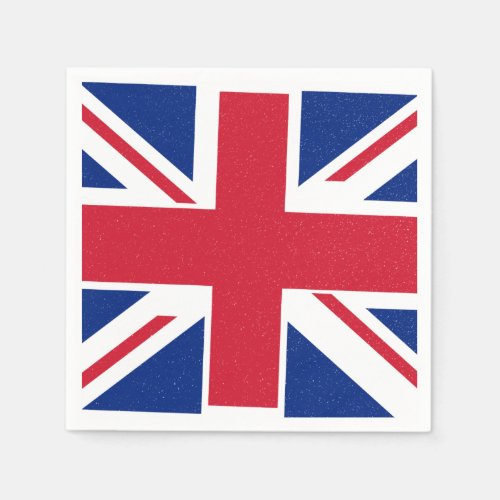 King Charles Coronation British Royal Monarch Flag Napkins