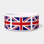 King Charles coronation UK flag pet bowl<br><div class="desc">King Charles coronation UK flag pet bowl. British Union Jack flag bowl for dog or cat. Custom gift with UK flag of United Kingdom,  Great Britain,  England. Great for king Charles coronation celebration.</div>