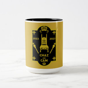King Charles English Royal Coronation 2023 Two-Tone Coffee Mug